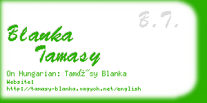 blanka tamasy business card
